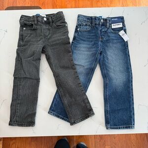 Old Navy Kids' Jeans - Charcoal and Denim Blue
